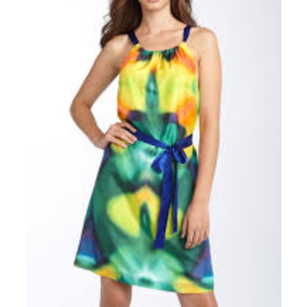 Trina Turk 'Rancho" Silk Halter Dress